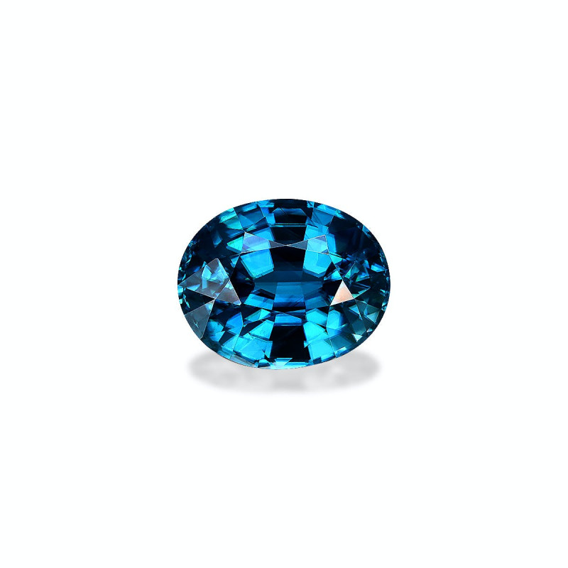 OVAL-cut Blue Zircon Cobalt Blue 8.26 carats