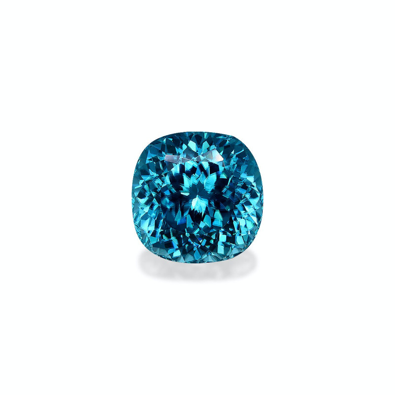 CUSHION-cut Blue Zircon Cobalt Blue 21.21 carats