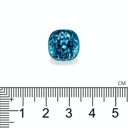 Kussen geslepen Kobalt Blauwe Zirkoon van 21,21 karaat