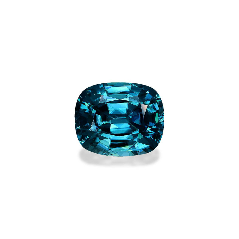 CUSHION-cut Blue Zircon Cobalt Blue 10.45 carats