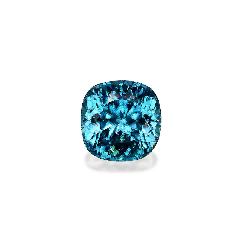 CUSHION-cut Blue Zircon Cobalt Blue 10.69 carats