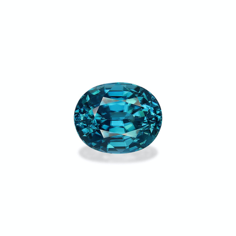 OVAL-cut Blue Zircon Cobalt Blue 12.36 carats