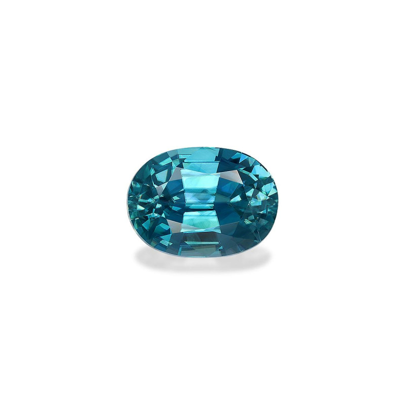 OVAL-cut Blue Zircon Blue 8.01 carats