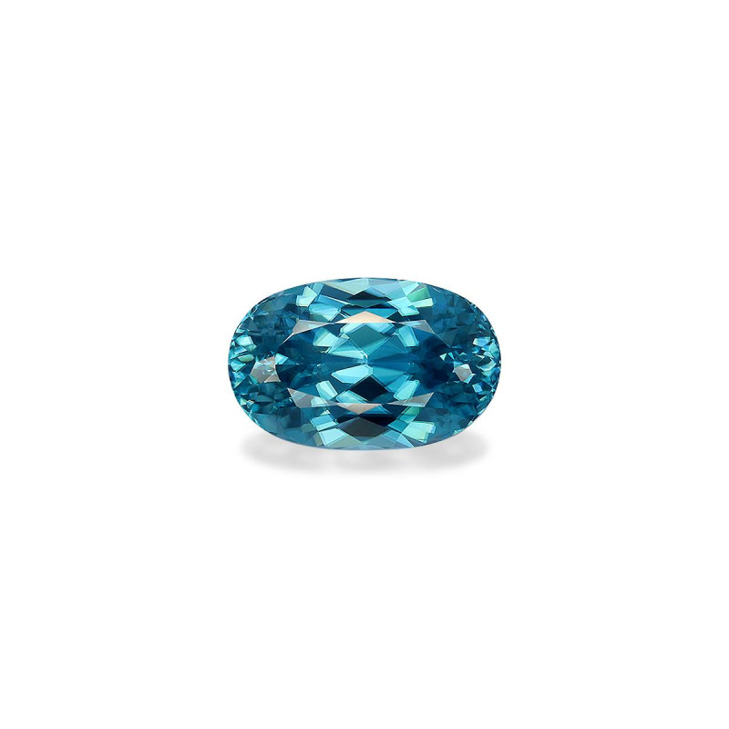 Zircon Bleu taille OVALE Bleu 7.26 carats