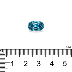 Ovale Blauwe Zirkoon Blauw 7.26 karaat