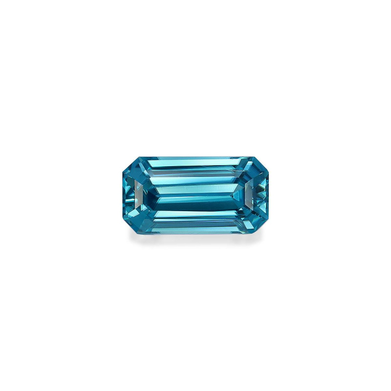 RECTANGULAR-cut Blue Zircon Blue 6.94 carats