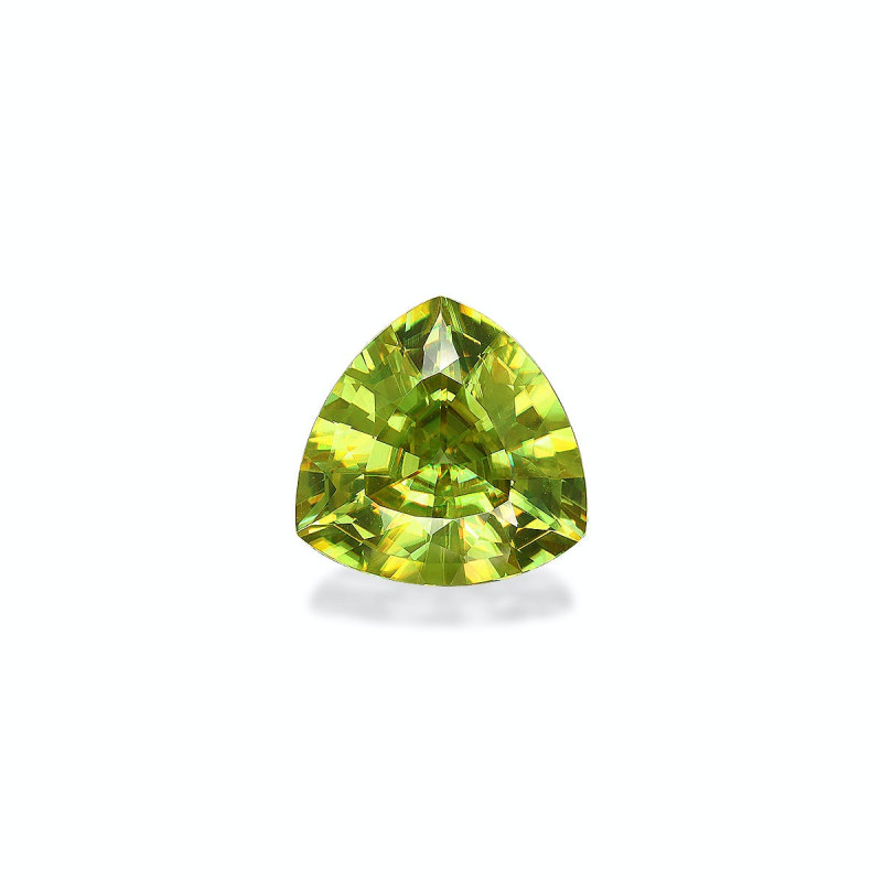 Sphene taille Trilliant Lime Green 7.30 carats