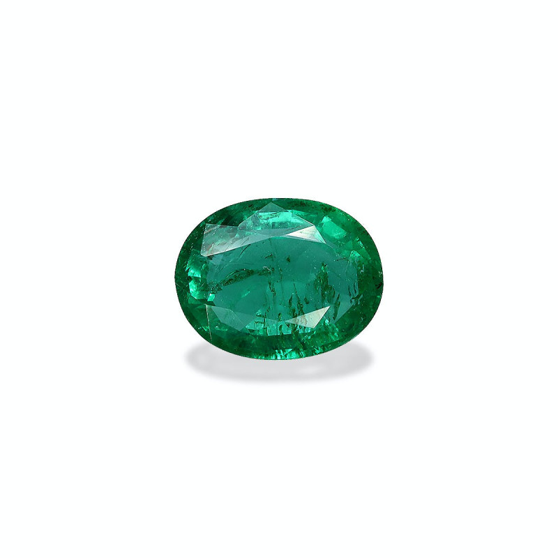 OVAL-cut Zambian Emerald Green 2.16 carats