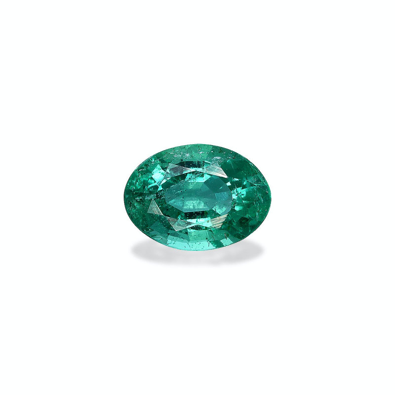 Emeraude de Zambie taille OVALE 绿色 1.03 carats