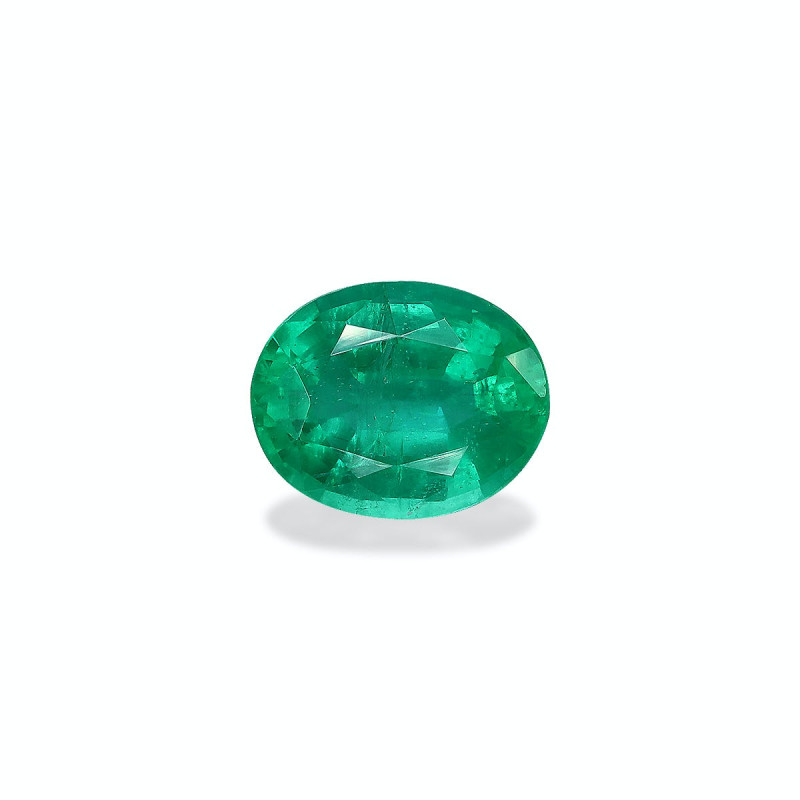 Emeraude de Zambie taille OVALE Vert 1.45 carats