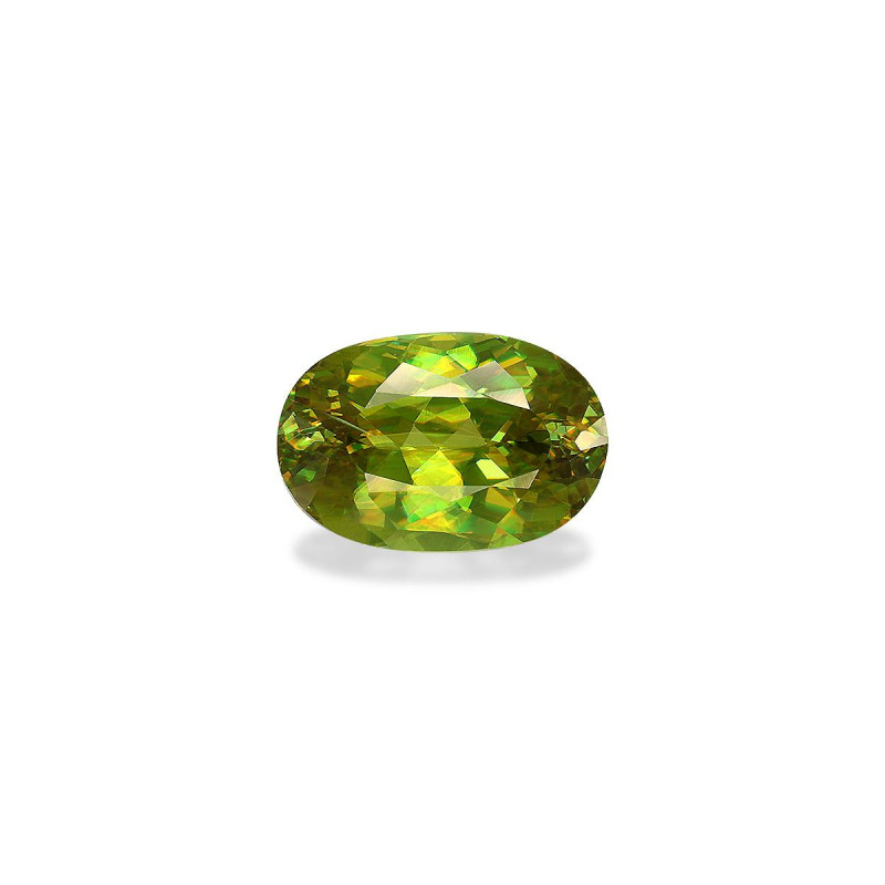 OVAL-cut Sphene Lime Green 5.03 carats