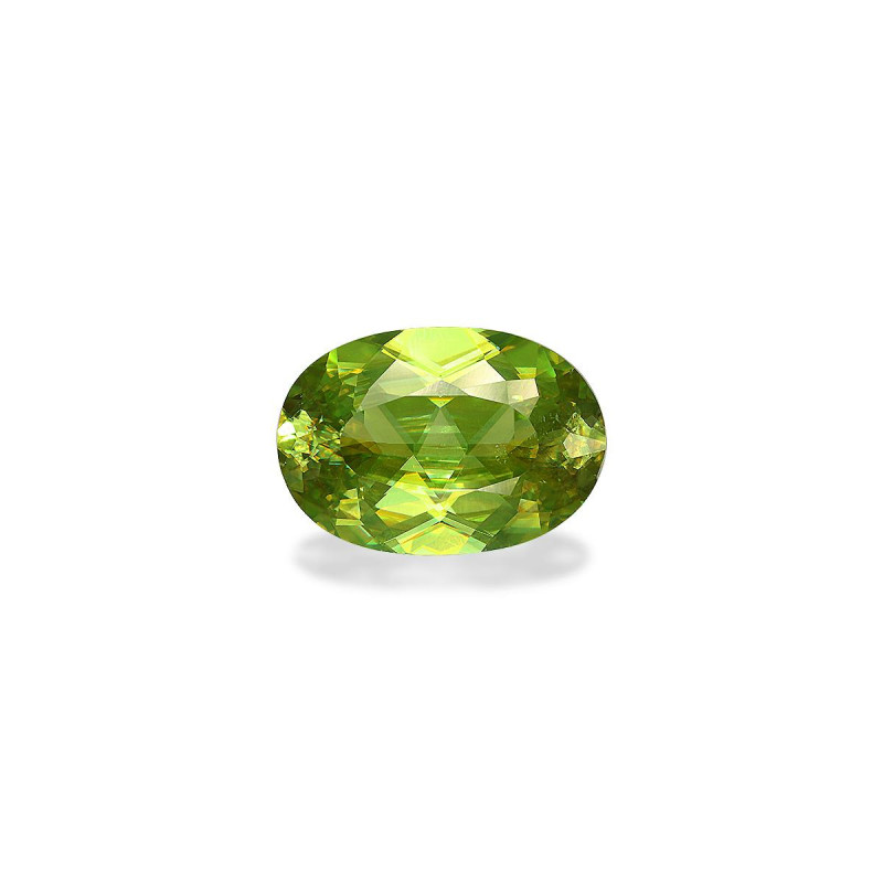 Esfena taille OVALE Lime Green 4.77 carats