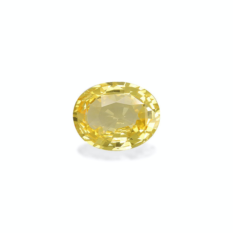 Saphir Jaune taille OVALE Yellow 3.28 carats