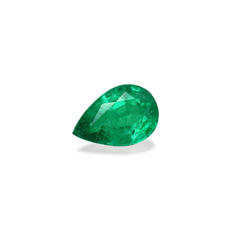 Pear-cut Zambian Emerald Green 2.42 carats