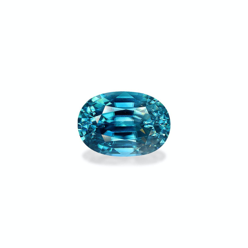 OVAL-cut Blue Zircon Cobalt Blue 24.91 carats