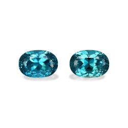 OVAL-cut Blue Zircon Blue...