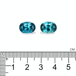 Ovale Blauwe Zirkoon van 17.53 karaat