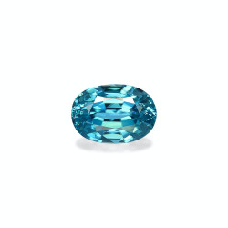 OVAL-cut Blue Zircon Blue...