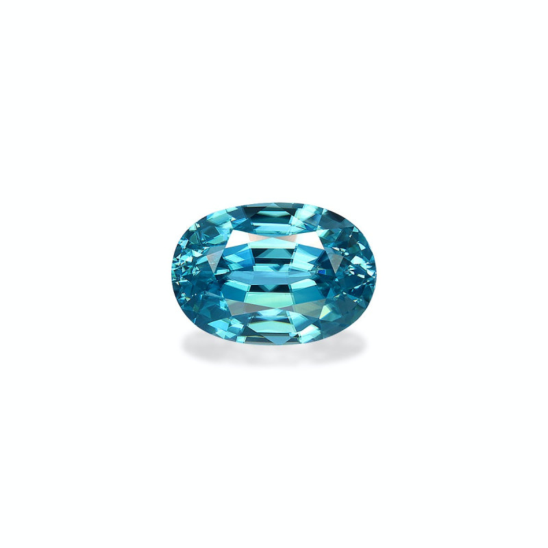 Zircon Bleu taille OVALE Bleu 5.89 carats