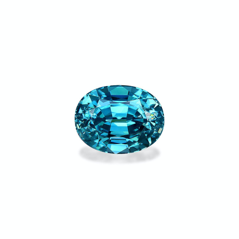 Zircon Bleu taille OVALE Bleu 3.71 carats