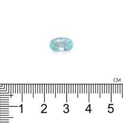 Ovale geslepen blauwe Paraiba-toermalijn van 1,72 karaat