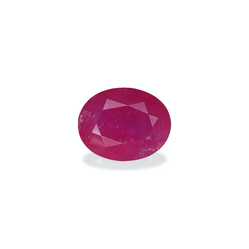 Rub&iacute;es de Mozambique taille OVALE Rosa 2.89 carats