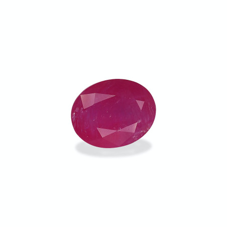 Rub&iacute;es de Mozambique taille OVALE Rosa 2.89 carats