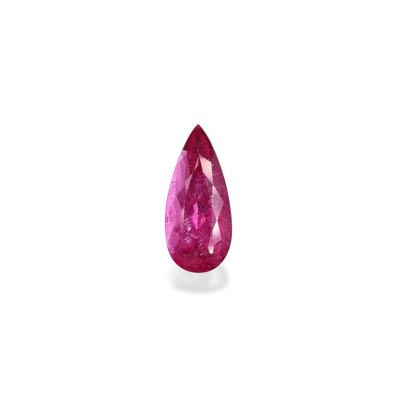 红碧榴石 taille 梨子 紫红色粉红 6.45 carats