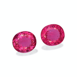 Ovale geslepen Rubelliet Fuscia Roze 9,37 karaat