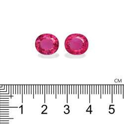 Ovale geslepen Rubelliet Fuscia Roze 9,37 karaat