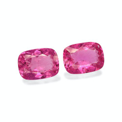 Rubelliet kussen geslepen Fuscia Roze 7.34 karaat