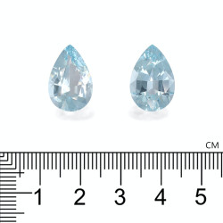 Peervormige Baby Blauwe Aquamarijn van 12,30 karaat