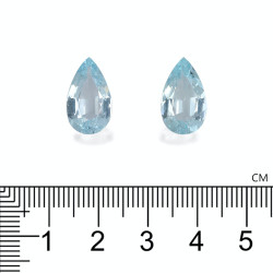 Peervormige Baby Blauwe Aquamarijn van 7,97 karaat