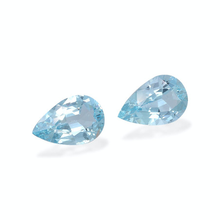 海蓝宝 taille 梨子 蓝色 6.05 carats