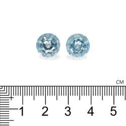 Ronde Baby Blauwe Aquamarijn van 8,72 karaat