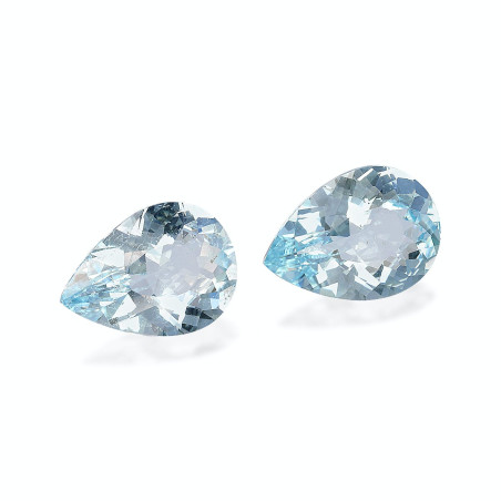 海蓝宝 taille 梨子 蔚蓝色的婴儿 6.20 carats