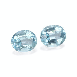 Ovaal geslepen Baby Blauwe Aquamarijn van 14.33 karaat