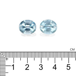 Ovaal geslepen Baby Blauwe Aquamarijn van 11,64 karaat