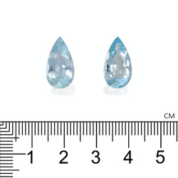 Peervormige Baby Blauwe Aquamarijn van 8,79 karaat