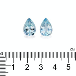 Peervormige Baby Blauwe Aquamarijn van 7,92 karaat