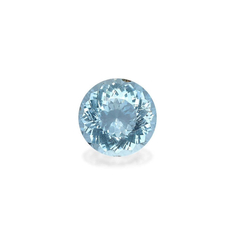 Aigue-Marine taille ROND Ice Blue 6.32 carats