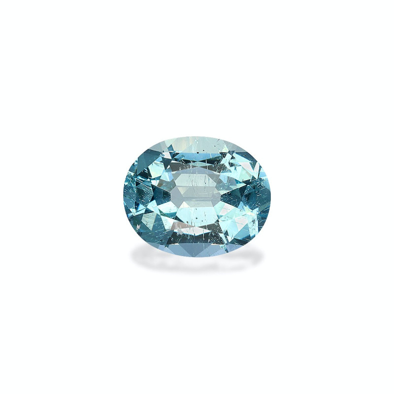 Aguamarina taille OVALE Teal Blue 3.36 carats
