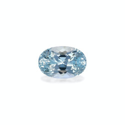 Aquamarin lengte OVAL Blau...
