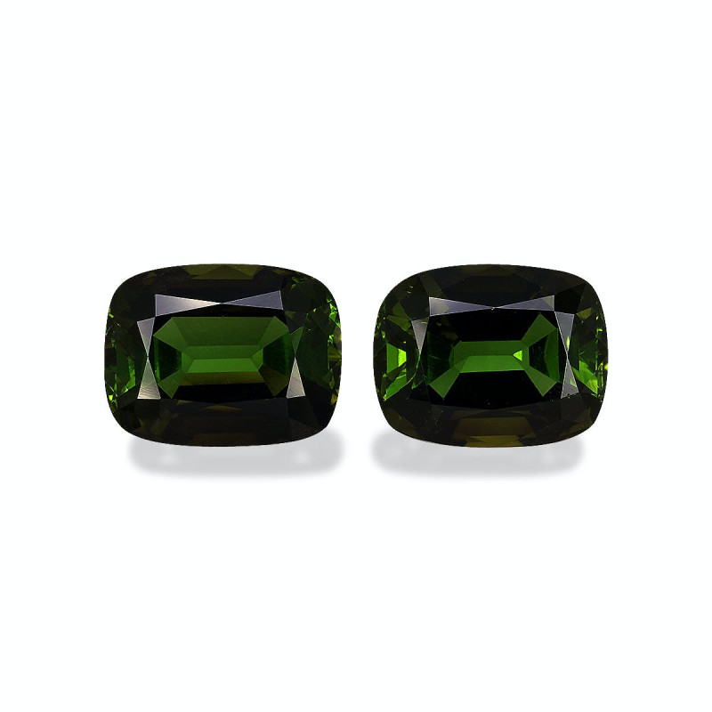 CUSHION-cut Cuprian Tourmaline Moss Green 21.52 carats