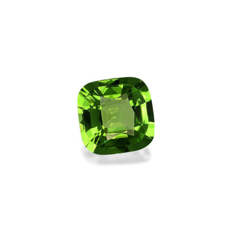 橄榄石 taille 靠垫 绿色 7.36 carats