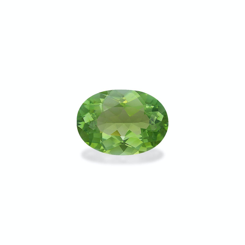 Tourmaline Verte taille OVALE Lime Green 6.91 carats