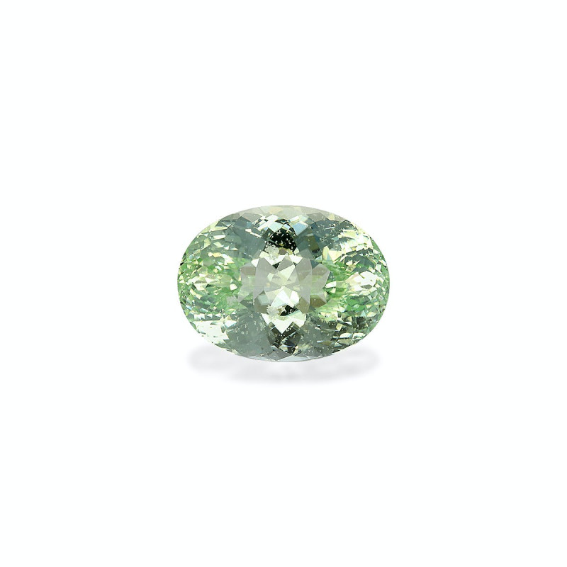 OVAL-cut Green Tourmaline Pale Green 7.33 carats
