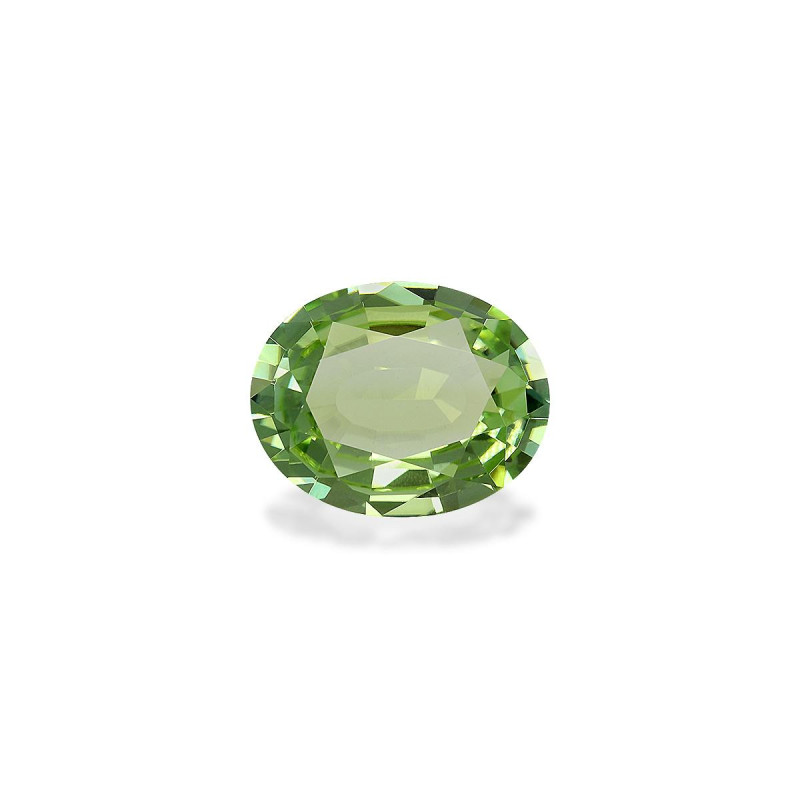 Tourmaline Verte taille OVALE Lime Green 5.38 carats