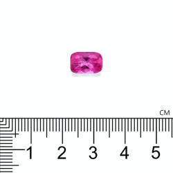 Rubelliet kussen geslepen Fuscia Roze 2,95 karaat