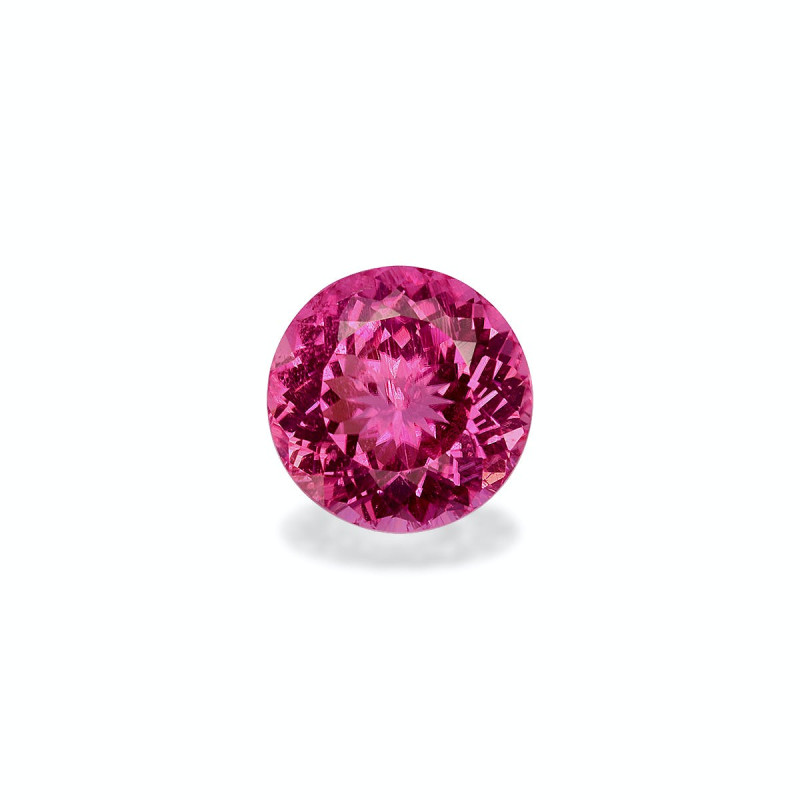 ROUND-cut Rubellite Tourmaline Fuscia Pink 2.00 carats